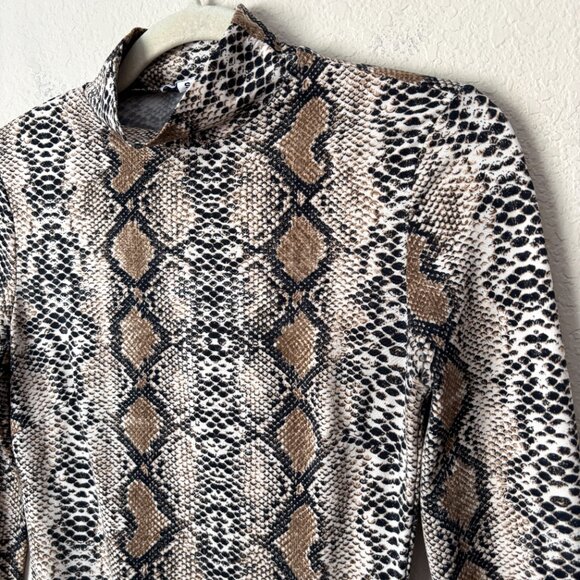 I.AM.GIA Snake Print Kenzie Long Sleeve Print Bodysuit - Picture 4 of 13